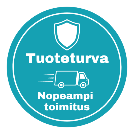 Nopeampi toimitus & 2-vuoden tuoteturva